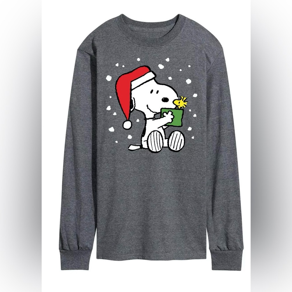 Gildan Charcoal Gray Peanuts Present Tee